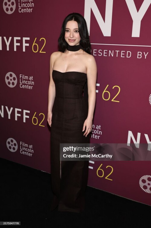 NEW YORK, NEW YORK - SEPTEMBER 28: Mikey Madison attends the "Anora" premiere?during the 62nd New York Film Festival at Alice Tully Hall Lincoln Center on September 28, 2024 in New York City. (Photo by Jamie McCarthy/Getty Images for FLC)