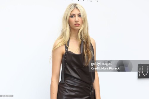 PARIS, FRANCE - SEPTEMBER 30: (EDITORIAL USE ONLY - For Non-Editorial use please seek approval from Fashion House) Blu DeTiger attends the Stella McCartney Paris Womenswear Spring-Summer 2025 show as part of Paris Fashion Week on September 30, 2024 in Paris, France. (Photo by Marc Piasecki/WireImage)