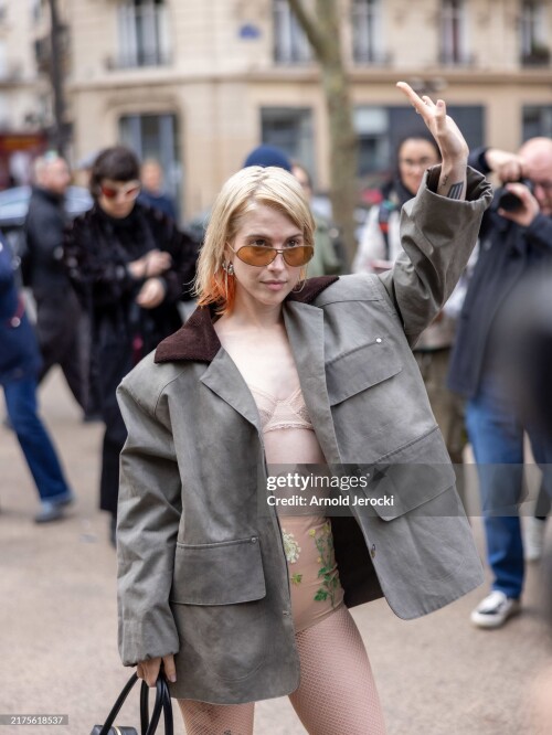 PARIS, FRANCE - SEPTEMBER 30: Hayley Williams attends the Stella McCartney Paris Womenswear Spring-Summer 2025 show as part of Paris Fashion Week on September 30, 2024 in Paris, France. (Photo by Arnold Jerocki/Getty Images)