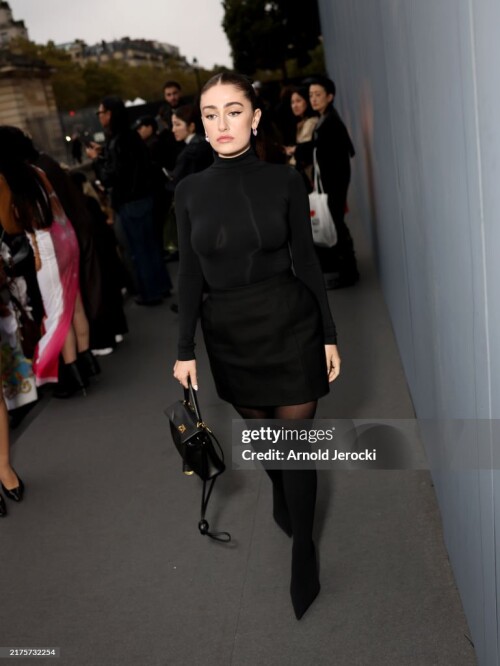 PARIS, FRANCE - SEPTEMBER 30: Rachel Sennott attends the Balenciaga Paris Womenswear Spring-Summer 2025 show as part of Paris Fashion Week on September 30, 2024 in Paris, France. (Photo by Arnold Jerocki/Getty Images for Balenciaga)