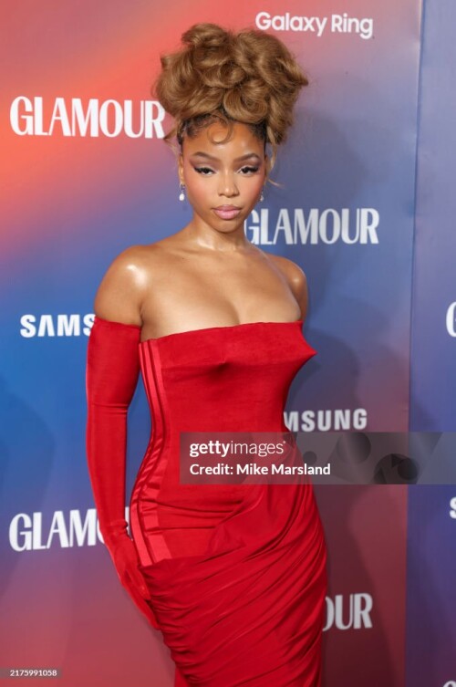 LONDON, ENGLAND - OCTOBER 01:  Chloe Bailey attends the Glamour Women of The Year Awards 2024 at Raffles on October 01, 2024 in London, England. (Photo by Mike Marsland/WireImage)