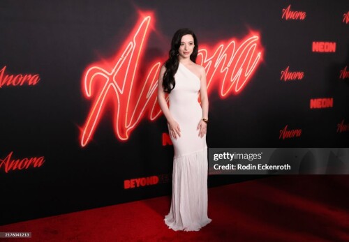 LOS ANGELES, CALIFORNIA - OCTOBER 01: Mikey Madison attends the 2024 Beyond Fest screening of "Anora" at Vista Theatre on October 01, 2024 in Los Angeles, California. (Photo by Rodin Eckenroth/Getty Images)