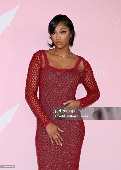 Angel Reese at the Victoria's Secret Fashion Show held at the Brooklyn Navy Yard on October 15, 2024 in New York, New York. (Photo by Gilbert Flores/Variety via Getty Images)