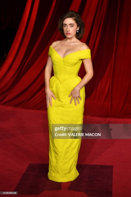 US actress Rachel Sennott arrives for the 4th Annual Academy Museum Gala at the Academy Museum of Motion Pictures in Los Angeles, October 19, 2024. (Photo by Valerie Macon / AFP) (Photo by VALERIE MACON/AFP via Getty Images)