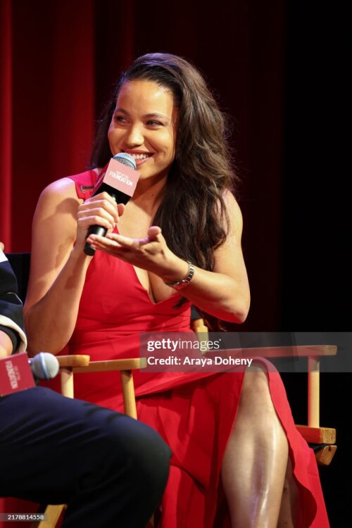 LOS ANGELES, CALIFORNIA - OCTOBER 16: Jurnee Smollett attends the SAG-AFTRA Foundation Conversations Presents "The Order" at The Meryl Streep Center for Performing Artists on October 16, 2024 in Los Angeles, California. (Photo by Araya Doheny/Getty Images for SAG-AFTRA Foundation)