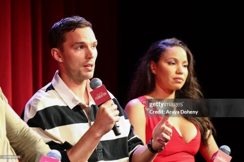 LOS ANGELES, CALIFORNIA - OCTOBER 16: Nicholas Hoult and Jurnee Smollett attend the SAG-AFTRA Foundation Conversations Presents "The Order" at The Meryl Streep Center for Performing Artists on October 16, 2024 in Los Angeles, California. (Photo by Araya Doheny/Getty Images for SAG-AFTRA Foundation)