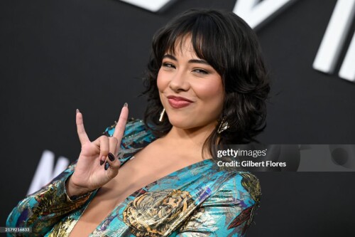 Xochitl Gomez at the "Emilia P?rez" Los Angeles Premiere on October 21, 2024 in Los Angeles, California. (Photo by Gilbert Flores/Variety via Getty Images)