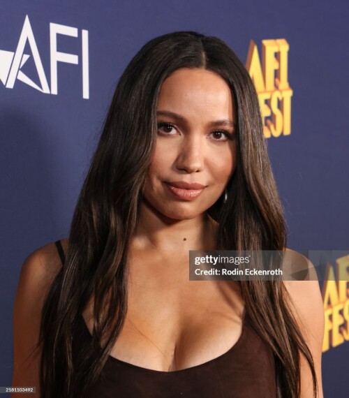 HOLLYWOOD, CALIFORNIA - OCTOBER 25: Jurnee Smollett attends the AFI FEST 2024 Canva presentation of ?The Order? screening and Q&A at TCL Chinese 6 Theatres on October 25, 2024 in Hollywood, California.  (Photo by Rodin Eckenroth/Getty Images for AFI)