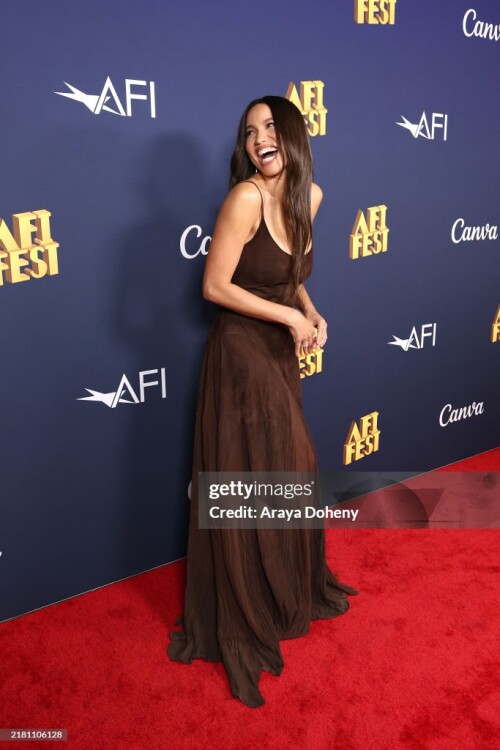 HOLLYWOOD, CALIFORNIA - OCTOBER 25: Jurnee Smollett attends the 2024 AFI Fest - "The Order" photo call at TCL Chinese 6 Theatres on October 25, 2024 in Hollywood, California. (Photo by Araya Doheny/Getty Images)