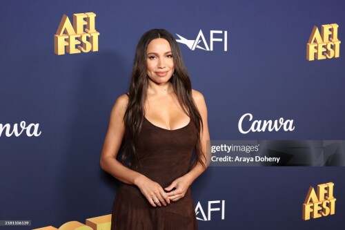 HOLLYWOOD, CALIFORNIA - OCTOBER 25: Jurnee Smollett attends the 2024 AFI Fest - "The Order" photo call at TCL Chinese 6 Theatres on October 25, 2024 in Hollywood, California. (Photo by Araya Doheny/Getty Images)