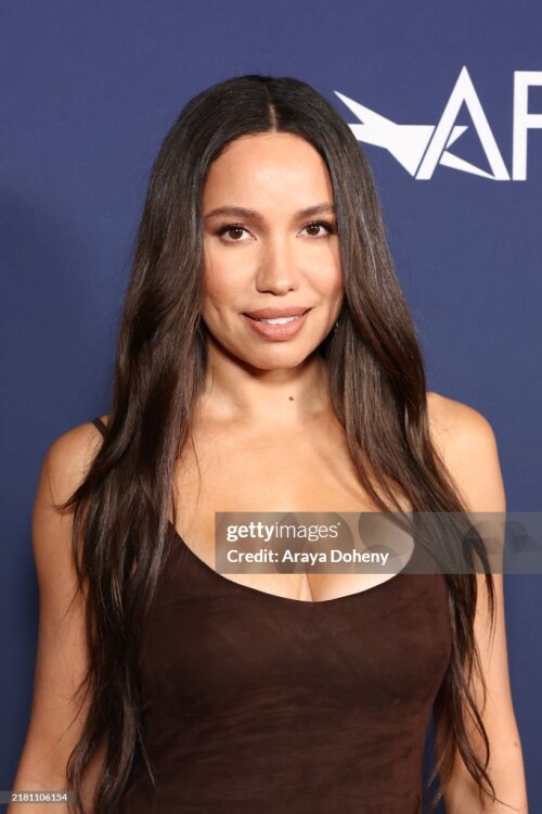 HOLLYWOOD, CALIFORNIA - OCTOBER 25: Jurnee Smollett attends the 2024 AFI Fest - "The Order" photo call at TCL Chinese 6 Theatres on October 25, 2024 in Hollywood, California. (Photo by Araya Doheny/Getty Images)