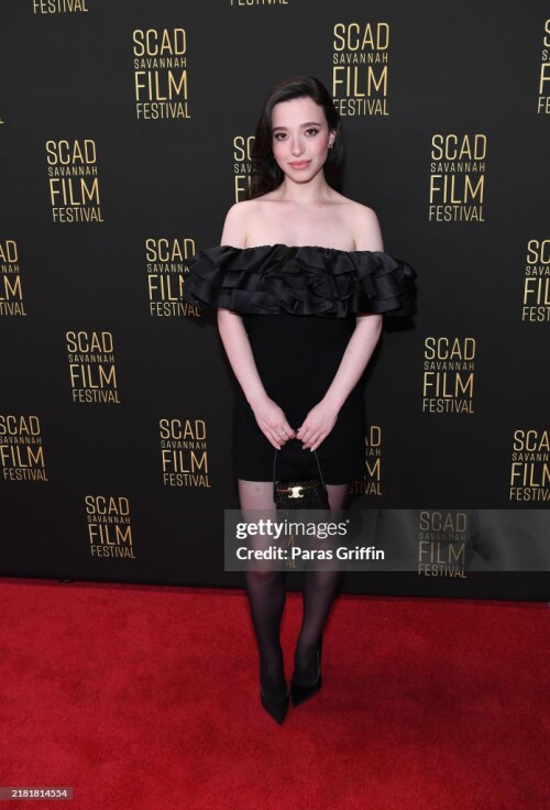 SAVANNAH, GEORGIA - OCTOBER 29: Actress Mikey Madison attends the 27th SCAD Savannah Film Festival on October 29, 2024 in Savannah, Georgia.  (Photo by Paras Griffin/Getty Images)