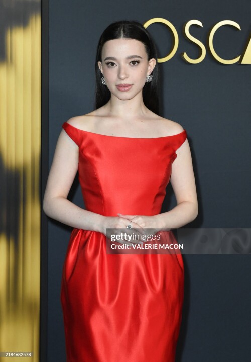 US actress Mikey Madison arrives for the Academy of Motion Picture Arts and Sciences' 15th Annual Governors Awards at the Ray Dolby Ballroom in Los Angeles on November 17, 2024. (Photo by VALERIE MACON / AFP) (Photo by VALERIE MACON/AFP via Getty Images)