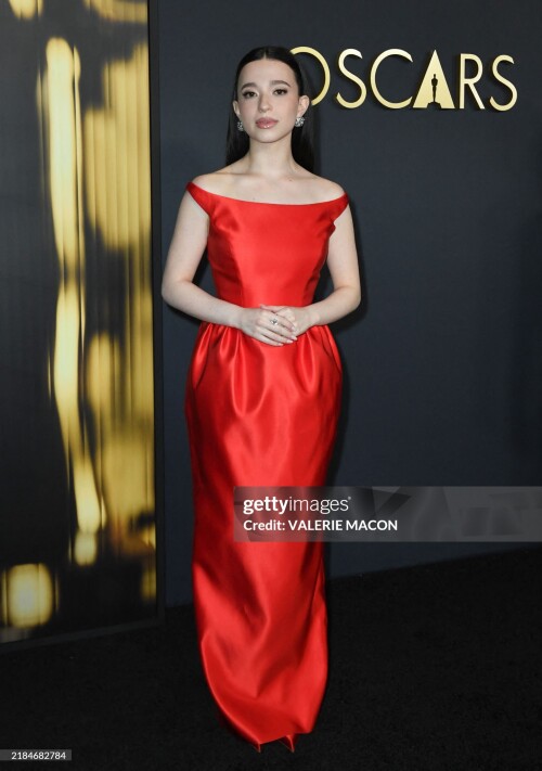 US actress Mikey Madison arrives for the Academy of Motion Picture Arts and Sciences' 15th Annual Governors Awards at the Ray Dolby Ballroom in Los Angeles on November 17, 2024. (Photo by VALERIE MACON / AFP) (Photo by VALERIE MACON/AFP via Getty Images)