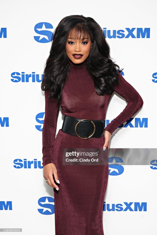 NEW YORK, NEW YORK - NOVEMBER 20: Keke Palmer visits the SiriusXM Studios on November 20, 2024 in New York City. (Photo by Cindy Ord/Getty Images)