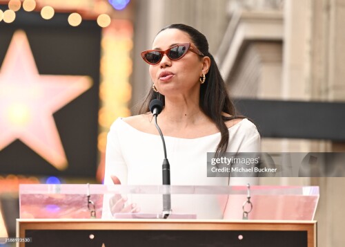 Jurnee Smollett at the ceremony honoring Jude Law with a star on the Hollywood Walk of Fame on December 12, 2024 in Los Angeles, California. (Photo by Michael Buckner/Variety via Getty Images)