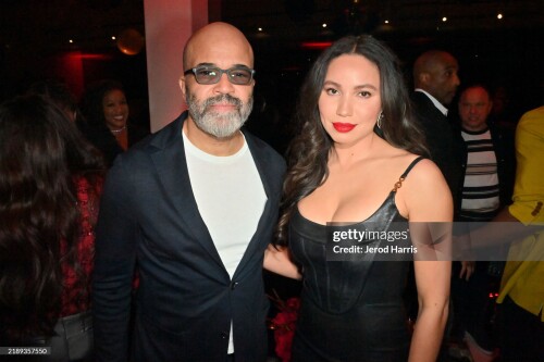LOS ANGELES, CALIFORNIA - DECEMBER 10: (L-R) Jeffrey Wright and Jurnee Smollett attend the Jamie Foxx Strong Black Legends Dinner // What Had Happened Was... at Mr. Chow on December 10, 2024 in Los Angeles, California.  (Photo by Jerod Harris/Getty Images for Netflix)