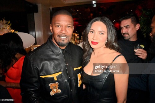 LOS ANGELES, CALIFORNIA - DECEMBER 10: (L-R) Jamie Foxx and Jurnee Smollett attend the Jamie Foxx Strong Black Legends Dinner // What Had Happened Was... at Mr. Chow on December 10, 2024 in Los Angeles, California.  (Photo by Jerod Harris/Getty Images for Netflix)