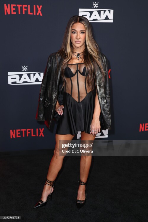 INGLEWOOD, CALIFORNIA - JANUARY 06: Dakota Kai attends the Los Angeles Premiere Of Netflix's "WWE Monday Night Raw" at Intuit Dome on January 06, 2025 in Inglewood, California. (Photo by JC Olivera/Getty Images)