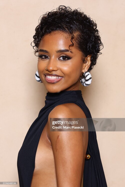 PARIS, FRANCE - JANUARY 26: (EDITORIAL USE ONLY - For Non-Editorial use please seek approval from Fashion House) Singer Tyla Laura Seethal a.k.a. Tyla attends the Jacquemus Menswear Fall-Winter 2025/2026 show as part of Paris Fashion Week on January 26, 2025 in Paris, France. (Photo by Marc Piasecki/WireImage)