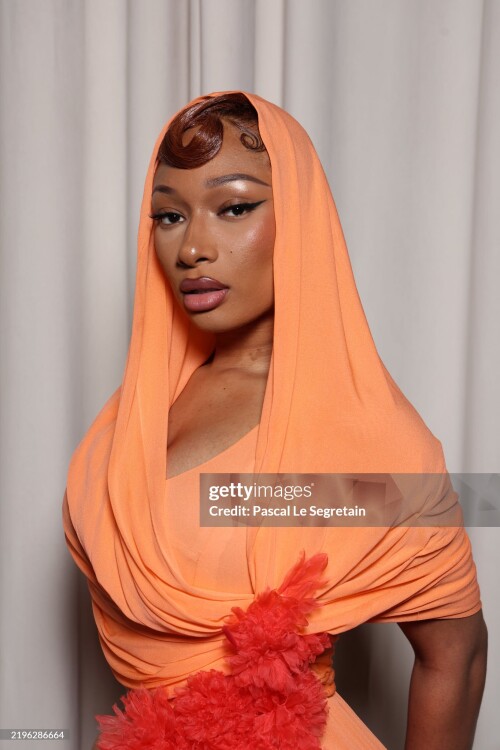 PARIS, FRANCE - JANUARY 27: Megan Thee Stallion attends the Giambattista Valli Haute Couture Spring-Summer 2025 show as part of Paris Fashion Week on January 27, 2025 in Paris, France. (Photo by Pascal Le Segretain/Getty Images for Giambattista Valli)
