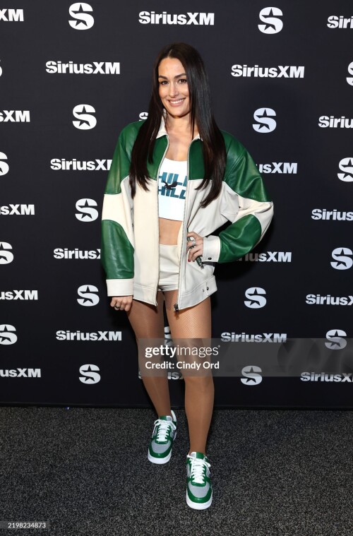 NEW ORLEANS, LOUISIANA - FEBRUARY 07: Nikki Garcia at SiriusXM on radio row at Super Bowl LIX on February 07, 2025 in New Orleans, Louisiana. (Photo by Cindy Ord/Getty Images for SiriusXM)
