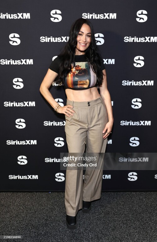 NEW ORLEANS, LOUISIANA - FEBRUARY 07: Brie Garcia at SiriusXM on radio row at Super Bowl LIX on February 07, 2025 in New Orleans, Louisiana. (Photo by Cindy Ord/Getty Images for SiriusXM)