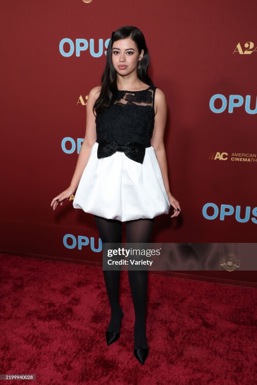 Amber Midthunder at A24's "Opus" Los Angeles Premiere held at The Egyptian Theatre on February 19, 2025 in Los Angeles, California. (Photo by JC Olivera/Variety via Getty Images)