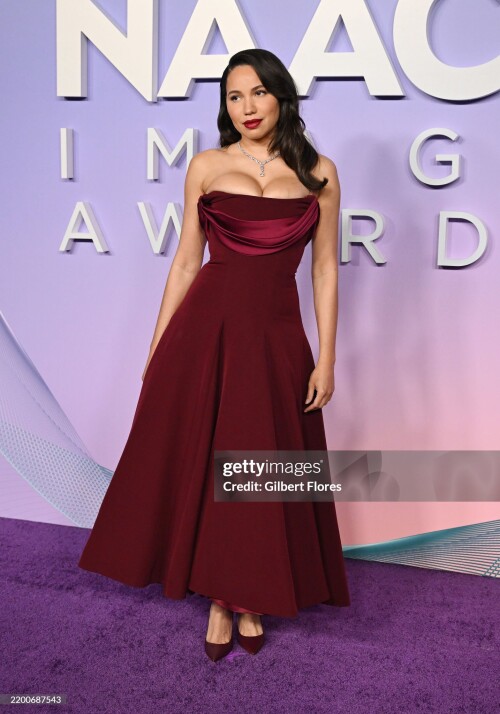 Jurnee Smollett at the 56th NAACP Image Awards held at the Pasadena Civic Auditorium on February 22, 2025 in Los Angeles, California. (Photo by Gilbert Flores/Variety via Getty Images)