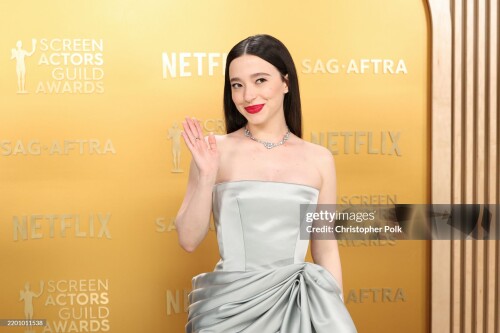 Mikey Madison at the 31st Screen Actors Guild Awards held at Shrine Auditorium and Expo Hall on February 23, 2025 in Los Angeles, California. (Photo by Christopher Polk/Variety via Getty Images)
