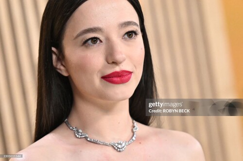 US actress Mikey Madison arrives for the 31st Annual Screen Actors Guild awards at the Shrine Auditorium in Los Angeles, February 23, 2025. (Photo by Robyn Beck / AFP) (Photo by ROBYN BECK/AFP via Getty Images)