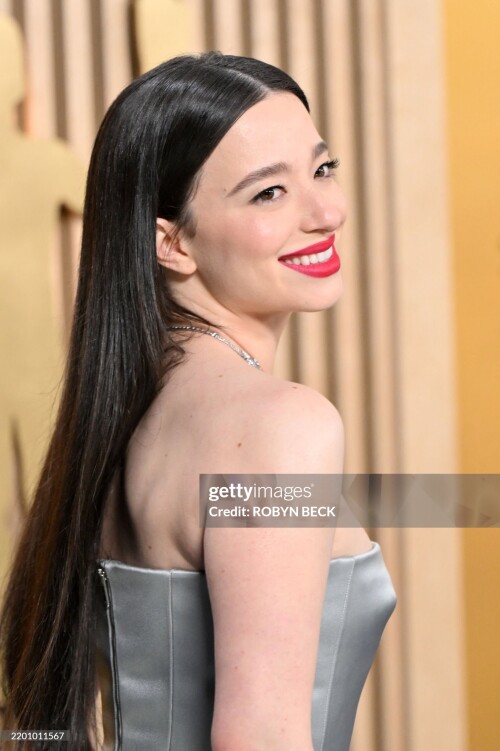 US actress Mikey Madison arrives for the 31st Annual Screen Actors Guild awards at the Shrine Auditorium in Los Angeles, February 23, 2025. (Photo by Robyn Beck / AFP) (Photo by ROBYN BECK/AFP via Getty Images)