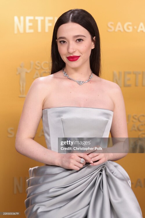 Mikey Madison at the 31st Screen Actors Guild Awards held at Shrine Auditorium and Expo Hall on February 23, 2025 in Los Angeles, California. (Photo by Christopher Polk/Variety via Getty Images)