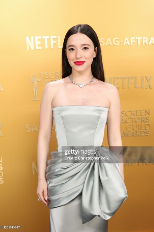 Mikey Madison at the 31st Screen Actors Guild Awards held at Shrine Auditorium and Expo Hall on February 23, 2025 in Los Angeles, California. (Photo by Christopher Polk/Variety via Getty Images)