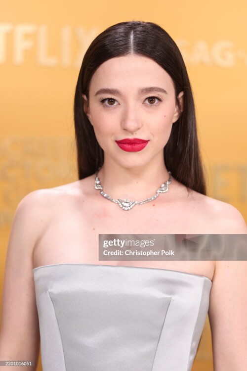 Mikey Madison at the 31st Screen Actors Guild Awards held at Shrine Auditorium and Expo Hall on February 23, 2025 in Los Angeles, California. (Photo by Christopher Polk/Variety via Getty Images)
