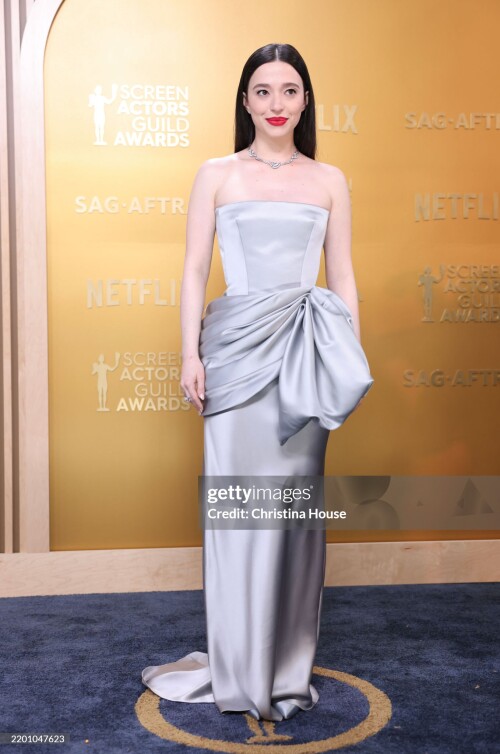 Los Angeles, CA - February 23, 2025: Mikey Madison at the 31st Screen Actors Guild Awards in Shrine Auditorium and Expo Hall in Los Angeles, CA, Sunday, Feb. 23, 2025. (Christina House / Los Angeles Times via Getty Images)