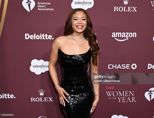 Storm Reid at the TIME 2025 Women of the Year Gala held at The West Hollywood EDITION on February 25, 2025 in Los Angeles, California. (Photo by Gilbert Flores/Variety via Getty Images)