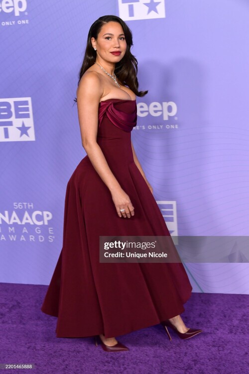 PASADENA, CALIFORNIA - FEBRUARY 22: Jurnee Smollett attends the 56th NAACP Image Awards at Pasadena Civic Auditorium on February 22, 2025 in Pasadena, California. (Photo by Unique Nicole/WireImage)