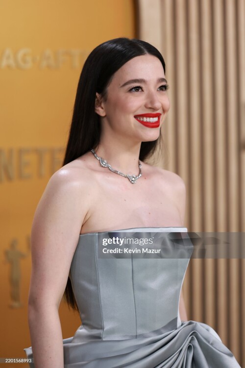 LOS ANGELES, CALIFORNIA - FEBRUARY 23: Mikey Madison attends the 31st Annual Screen Actors Guild Awards at Shrine Auditorium and Expo Hall on February 23, 2025 in Los Angeles, California. (Photo by Kevin Mazur/Getty Images)