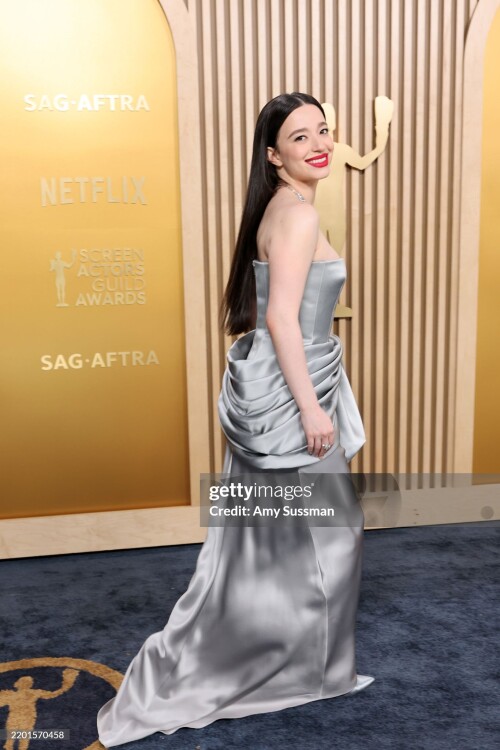 LOS ANGELES, CALIFORNIA - FEBRUARY 23: Mikey Madison attends the 31st Annual Screen Actors Guild Awards at Shrine Auditorium and Expo Hall on February 23, 2025 in Los Angeles, California. (Photo by Amy Sussman/Getty Images)