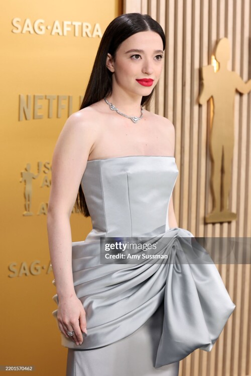 LOS ANGELES, CALIFORNIA - FEBRUARY 23: Mikey Madison attends the 31st Annual Screen Actors Guild Awards at Shrine Auditorium and Expo Hall on February 23, 2025 in Los Angeles, California. (Photo by Amy Sussman/Getty Images)