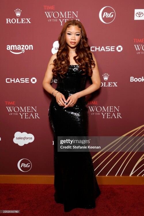 WEST HOLLYWOOD, CALIFORNIA - FEBRUARY 25: Storm Reid attends the TIME Women of the Year Gala at The West Hollywood EDITION on February 25, 2025 in West Hollywood, California.  (Photo by Stefanie Keenan/Getty Images for TIME)