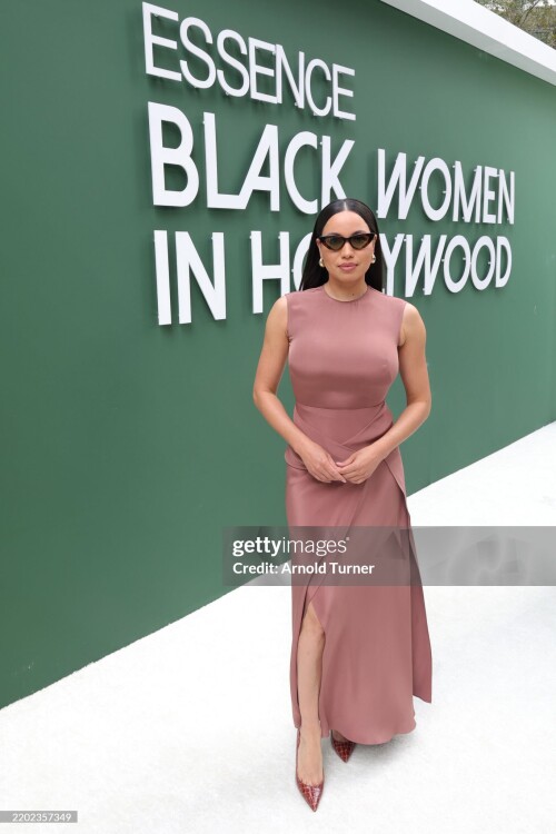 LOS ANGELES, CALIFORNIA - FEBRUARY 27: Jurnee Smollett attends the 2025 ESSENCE Black Women In Hollywood Awards at Fairmont Century Plaza on February 27, 2025 in Los Angeles, California.  (Photo by Arnold Turner/Getty Images for ESSENCE)