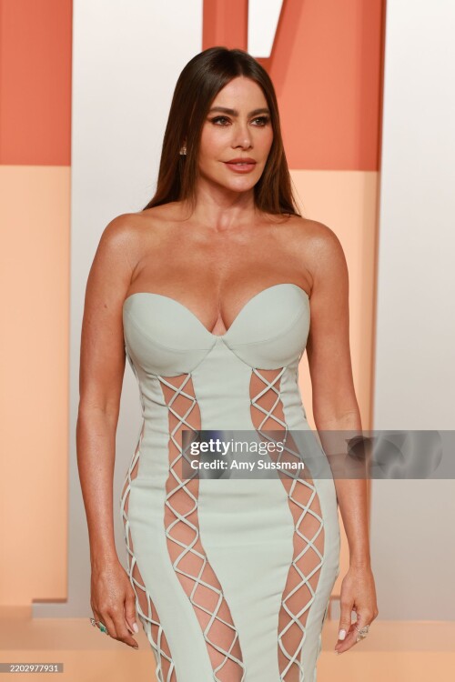 BEVERLY HILLS, CALIFORNIA - MARCH 02: Sof?a Vergara attends the 2025 Vanity Fair Oscar Party Hosted By Radhika Jones at Wallis Annenberg Center for the Performing Arts on March 02, 2025 in Beverly Hills, California.  (Photo by Amy Sussman/Getty Images)