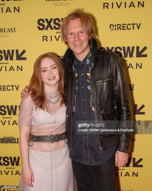 Sadie Sink, Geremy Jasper at the "O'Dessa" Premiere during the SXSW Conference & Festivals at the Paramount Theatre on March 8, 2025 in Austin, Texas. (Photo by Hubert Vestil/SXSW Conference & Festivals via Getty Images)