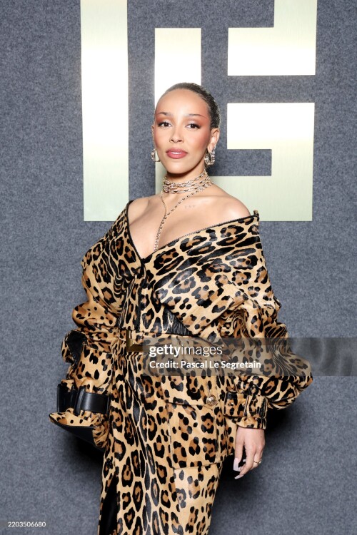 PARIS, FRANCE - MARCH 05: Doja Cat attends the Balmain Womenswear Fall/Winter 2025-2026 show as part of Paris Fashion Week on March 05, 2025 in Paris, France. (Photo by Pascal Le Segretain/Getty Images for Balmain)