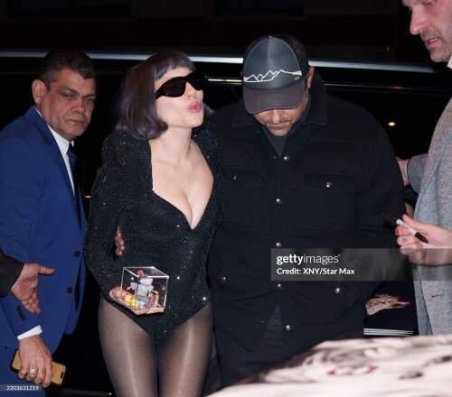 NEW YORK, NY - MARCH 09:  Lady Gaga and Michael Polansky are seen on March 09, 2025 in New York City.  (Photo by XNY/Star Max/GC Images)