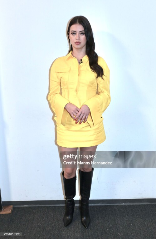 DORAL, FLORIDA - MARCH 12:   Actress Amber Midthunder at "Despierta America" morning show at Univision Studios on March 12, 2025 in Doral, Florida. (Photo by Manny Hernandez/Getty Images)