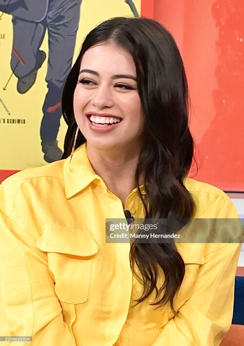 DORAL, FL-MARCH 12: Actress Amber Midthunder at "Despierta America Morning Show" to promote her upcoming movie Novacaine on March 12, 2025 in Doral, Florida. (Photo by Manny Hernandez/Getty Images)
