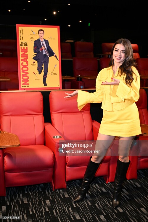 MIAMI, FLORIDA - MARCH 12: Amber Midthunder attends the "Novocaine" Miami Tastemaker Screening at Silverspot Cinema - Downtown Miami on March 12, 2025, in Miami, Florida. (Photo by Jason Koerner/Getty Images for Paramount Pictures)